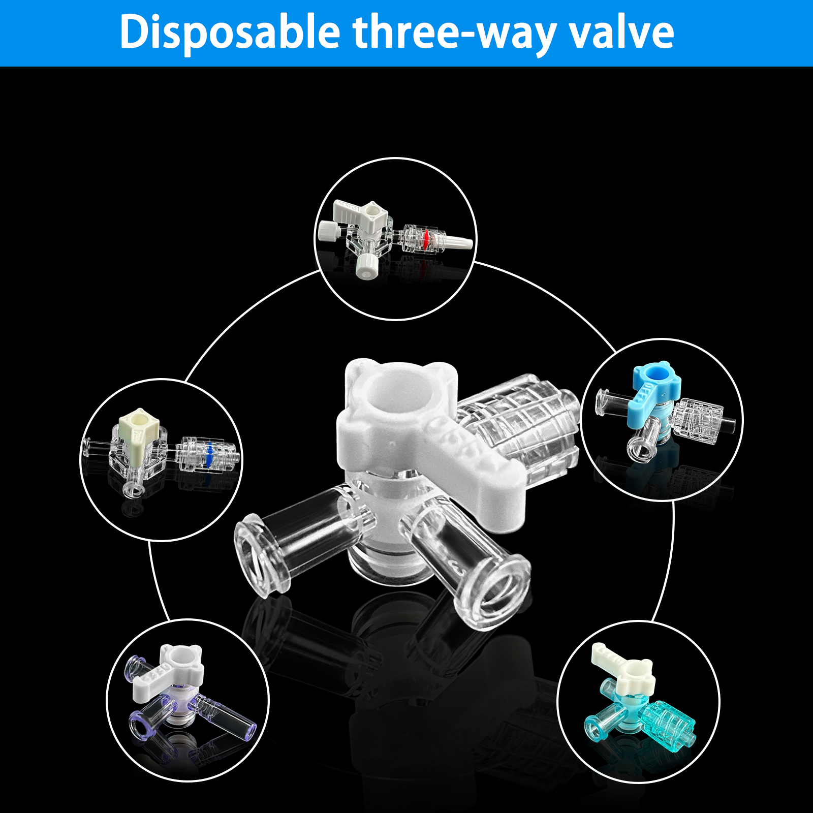 50 three-way stopcock valves,  - đánh giá và giá Medical Labs