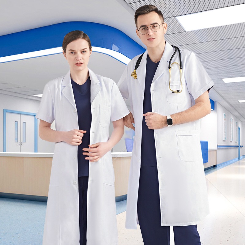 Nightingale White Gown Short S - đánh giá và giá Medical Lab Coat
