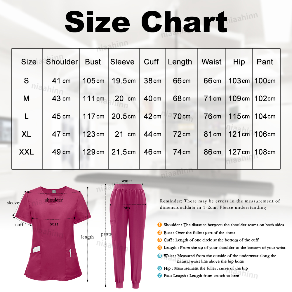 Multicolour Elastic Scrubs Sui - đánh giá và giá Medical Lab Gown