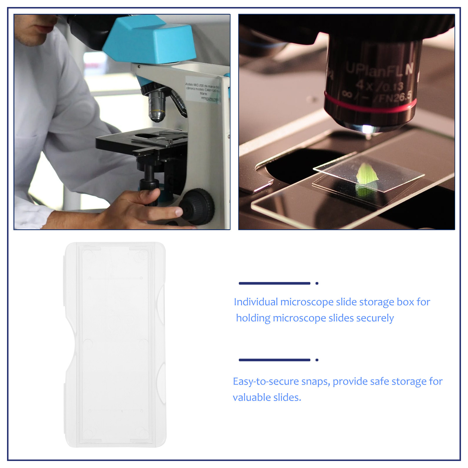100Pcs Individual Microscope P - đánh giá và giá Pathology Slide Storage