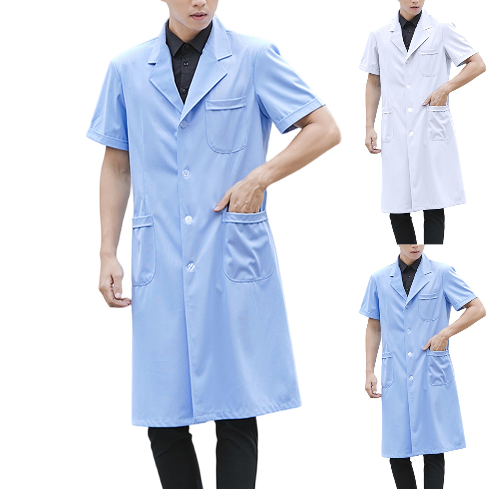 Pharmacy Wear White Lab Coat S - đánh giá và giá Medical Lab Gown