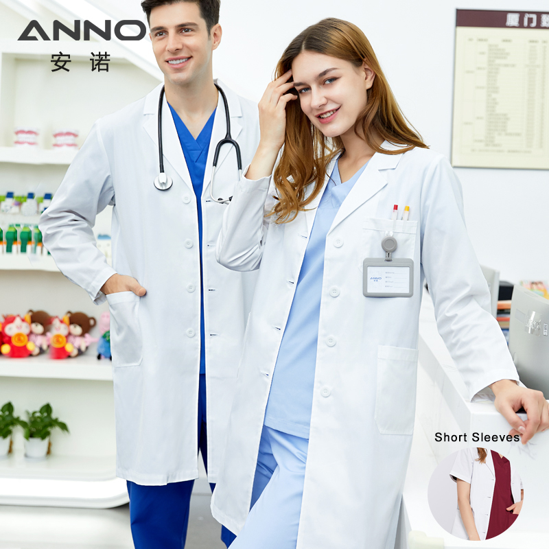 ANNO White Doctor Medical Coat - đánh giá và giá Medical Lab Gown