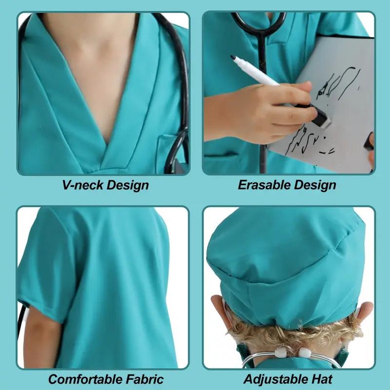 7PCS Kids Doctor Nurse Cosplay - đánh giá và giá Medical Lab Coat