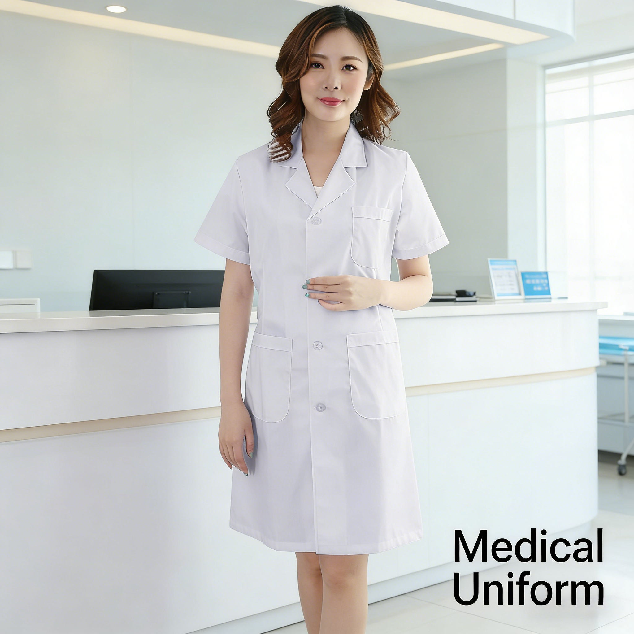 Unisex White Lab Coat Long/Sho - đánh giá và giá Medical Lab Gown