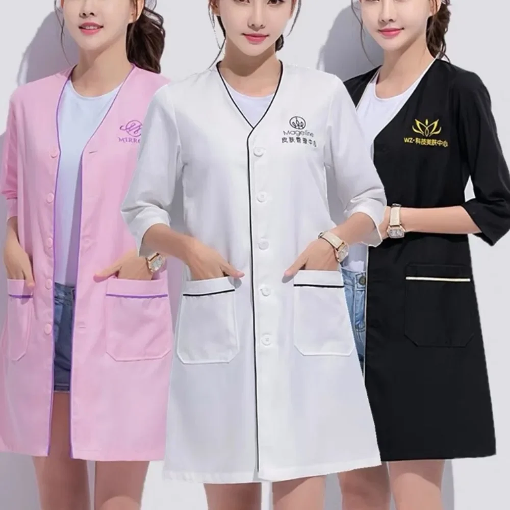 Custom Logo beauty uniform bea - đánh giá và giá Medical Lab Coat