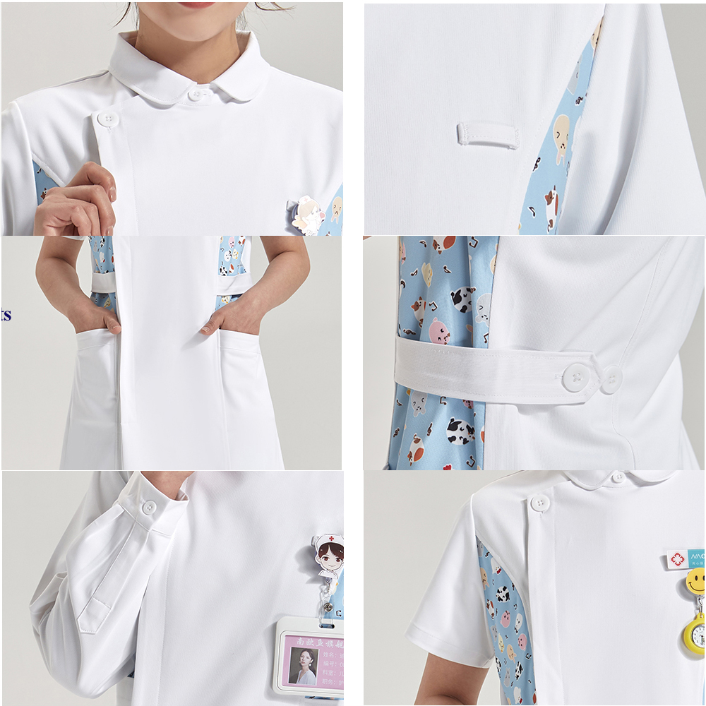 Anti Static Printed Nurse Lab  - đánh giá và giá Medical Lab Gown