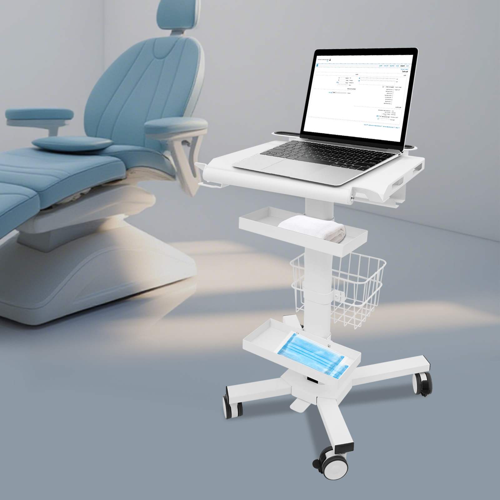 Medical Cart, Spacious Work Ta - đánh giá và giá Medical Lab Furniture