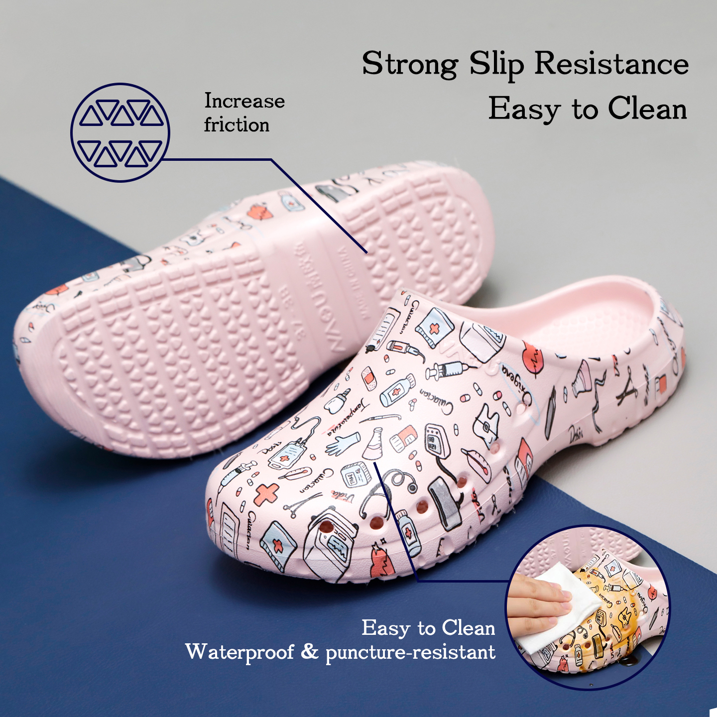 Medical Print Shoes EVA Non-sl - đánh giá và giá Medical Labs
