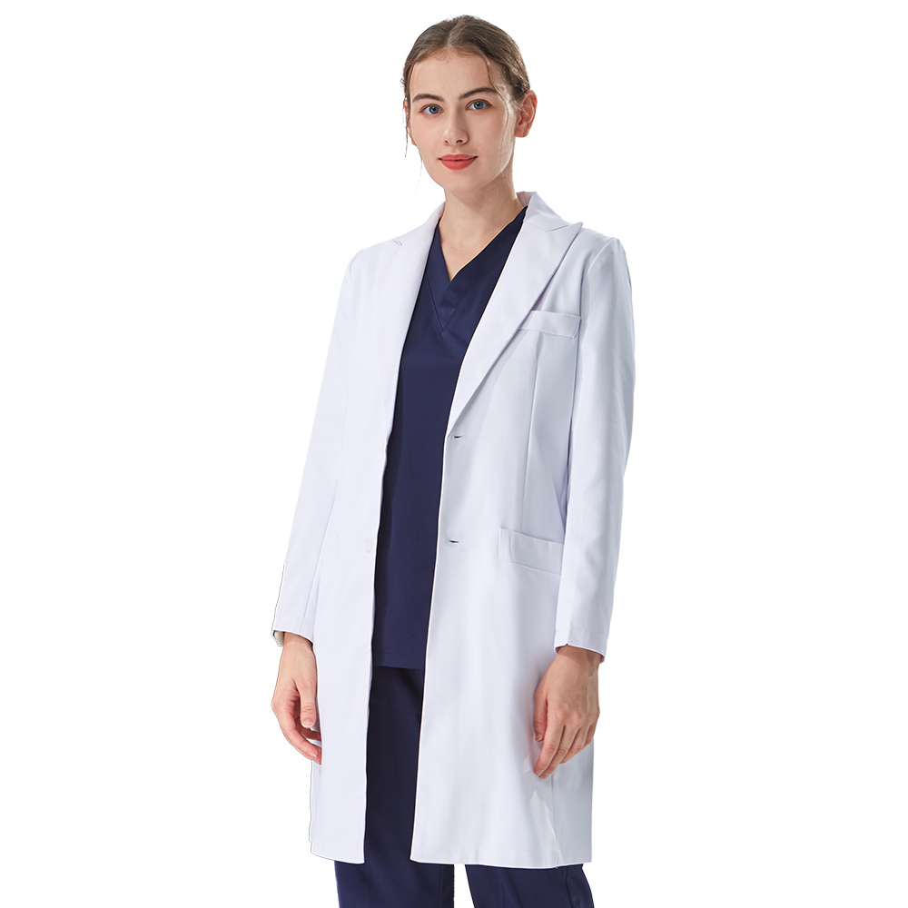 Thoughtful Lapel Collar White  - đánh giá và giá Medical Lab Coat