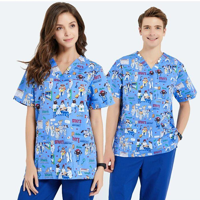 Scrubs Nursing Workwear Women  - đánh giá và giá Medical Lab Gown
