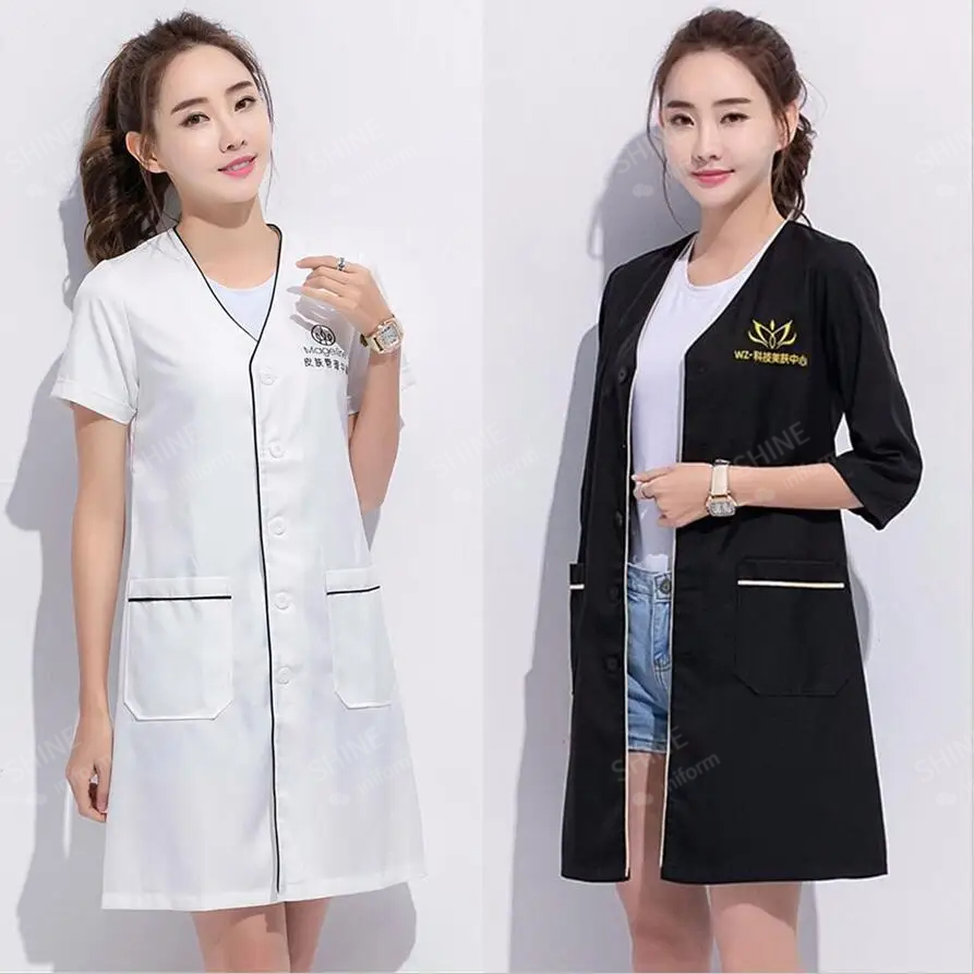 beauty uniform beautician Cust - đánh giá và giá Medical Lab Coat
