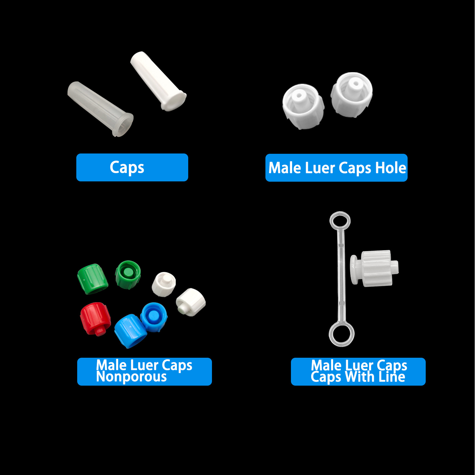 500pcs Male Luer Caps Hole for - đánh giá và giá Medical Labs